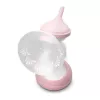 Bomba tira-leite elétrica neno Bella Twin – eletrónica, biberões de 150 ml, 6 níveis de estimulação / 9 de sucção, bateria de iões de lítio USB, rosa/transparente