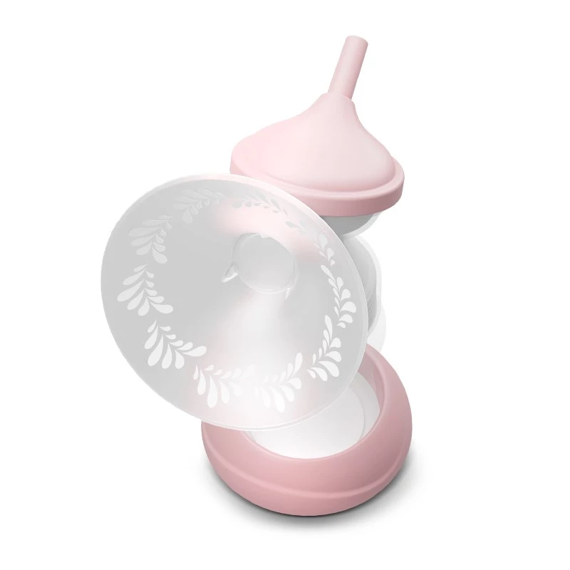 Bomba tira-leite elétrica neno Bella Twin – eletrónica, biberões de 150 ml, 6 níveis de estimulação / 9 de sucção, bateria de iões de lítio USB, rosa/transparente