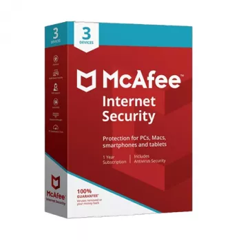 McAfee Internet Security - 3 utilizadores 1 ano, Global