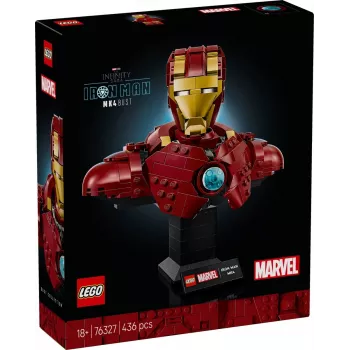 LEGO Conjunto de construção Marvel Super Heroes Iron Man MK4 Modelo 3D, 436 peças, inclui 1 minifigura, para 18+