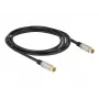 Cabo coaxial RG-6/U DeLOCK 88946 2 m IEC Preto