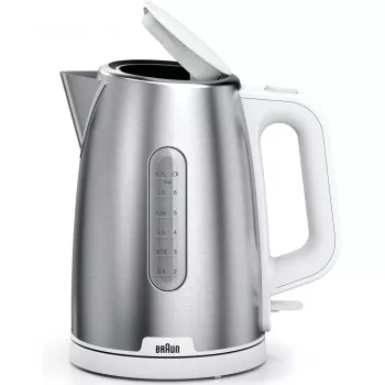 Chaleira elétrica Braun WK 1500 1,7 L 2200 W aço inoxidável, branco