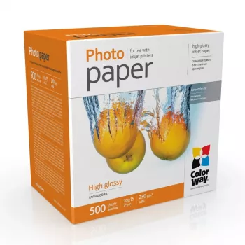 Papel fotográfico ColorWay PG2305004R 230 g/m² 10x15 cm 500 folhas