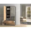 Topeshop SZAFA MALWA AN/AR L roupeiro de quarto 5 prateleiras 2 porta(s)