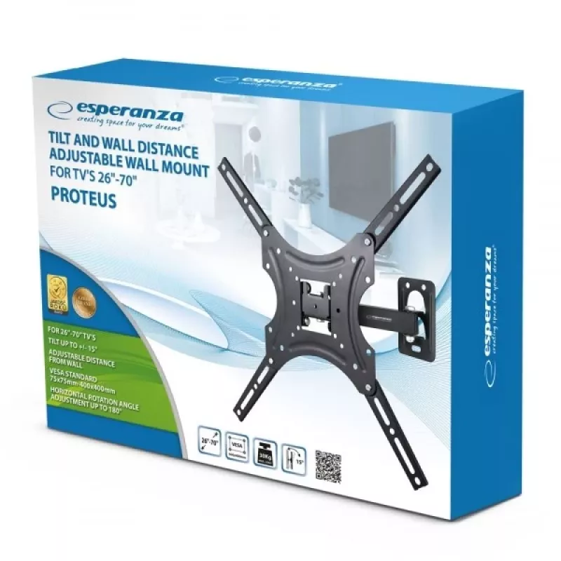 Suporte de parede para TV ESPERANZA PROTEUS para 26–70