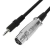 Microfone para PC com fios MEDIA-TECH MT397K com entrada XLR, suporte de mesa, cabo de 2,4 m, 20–20000 Hz, sensibilidade -32 dB