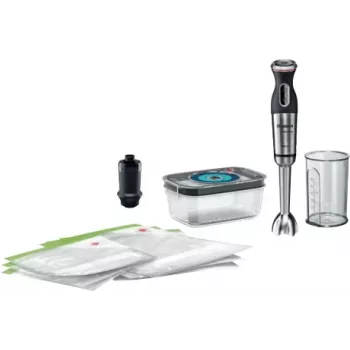 Bosch MS8CM61V1 Misturadora Varinha mágica 1000 W Preto, Aço inoxidável, Transparente