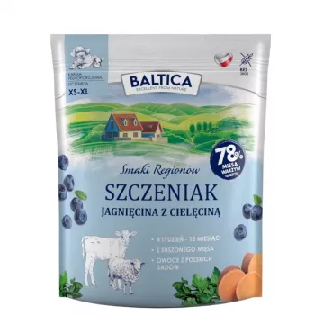 BALTICA Aromas Regionais Junior Cordeiro com Vitela - Alimento Seco para Cães - 1 kg
