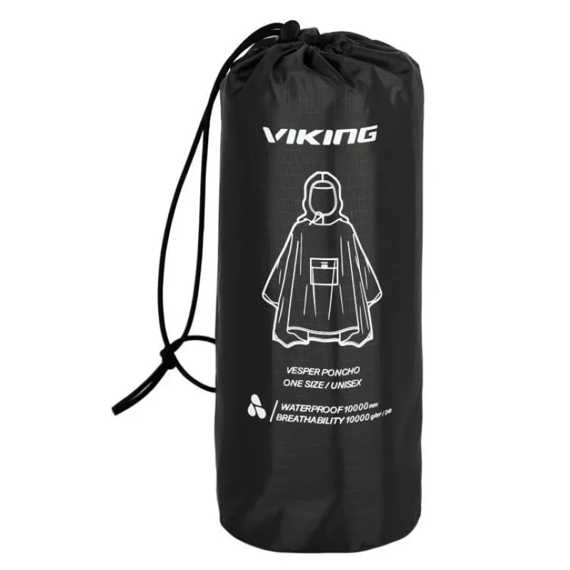 Poncho de chuva para adultos VIKING Vesper verdePoncho de chuva para adultos VIKING Vesper preto