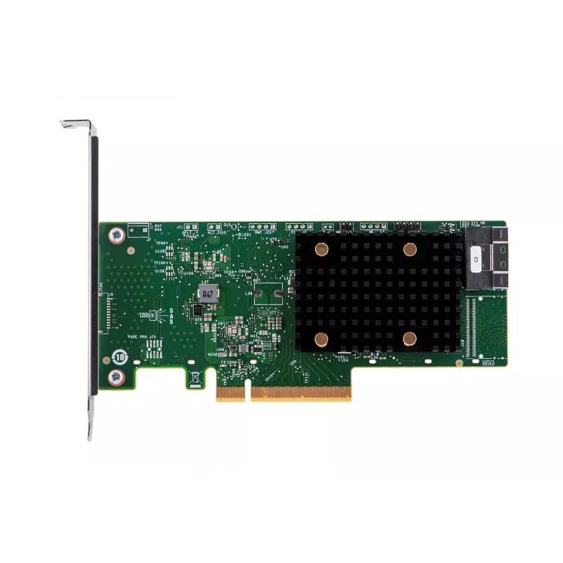Adaptador HBA interno Broadcom 9500-8i — PCIe SAS/SATA 12 Gbit/s, NVMe, Full-Height/Low-Profile