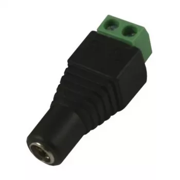 Synergy 21 S21-LED-000220 DC/2.1 x 4 mm preto - conector de cabo verde