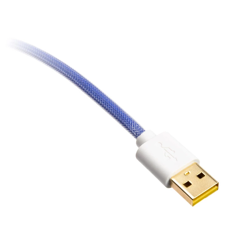 Cabo espiral Ducky Premicord Afterglow, USB Type-C para Type-A - 1,8 m