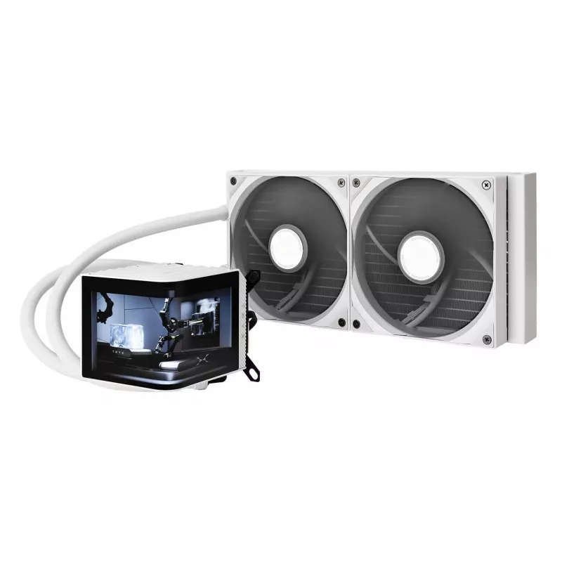 Kit de refrigeração líquida para processador TRYX PANORAMA 280 14 cm branco 1 unid.