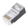 Conector macho RJ-45 LANBERG PLS-5000EZ, Cat5e, F/UTP (FTP), cinzento, 100 unid.