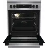 Gorenje GKS6C71XF Fogão independente com forno prateado