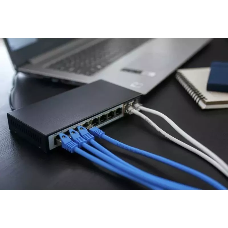 Switch PoE Extralink CERES 8x 100Mb/s PoE/PoE+, 2x RJ45 Uplink 100Mb/s, 96W
