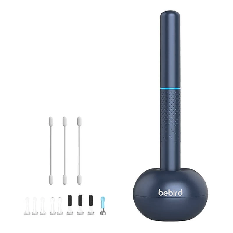 Limpador de ouvidos Bebird M9 S com câmara HD e luz LED, azul