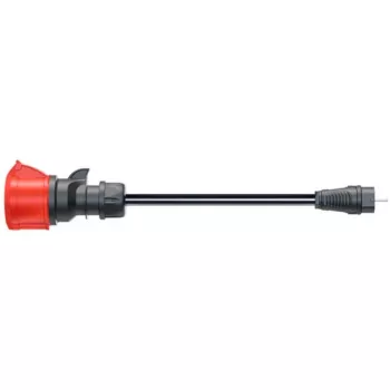 go-e adaptador para Gemini flex 22 kW, CEE vermelho trifásico 32A > tomada doméstica (preto, 30 cm)