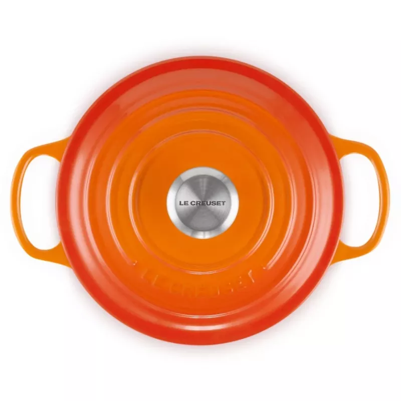 Le Creuset Signature Assadeira redonda 18 cm vulcânico
