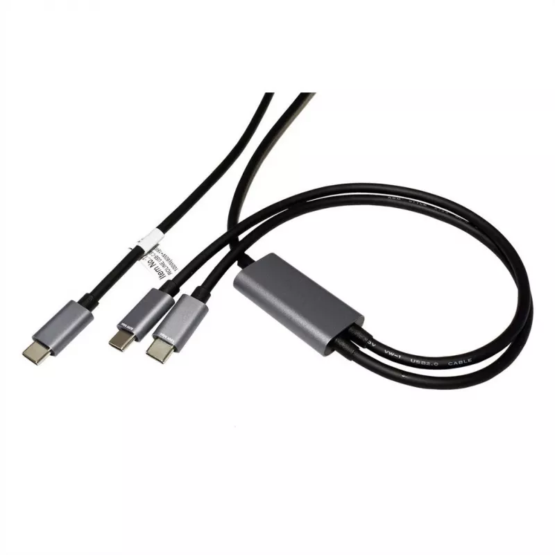 ROLINE - Cabo USB - USB-C de 24 pinos (M) para USB-C de 24 pinos (M) - USB 2.0 - 1,85 m - Alimentação USB (100 W) - Preto (11.02.8308)