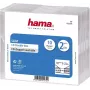 Caixa dupla para CD Hama slim, pack de 10, 2 discos, transparente