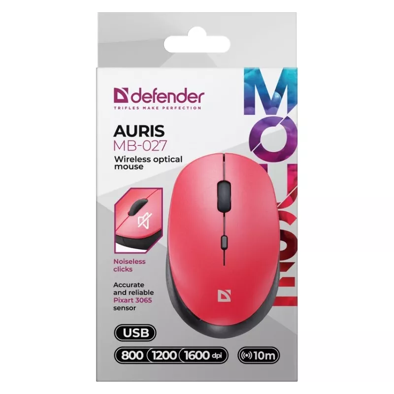 Rato sem fios DEFENDER AURIS MB-027 interface