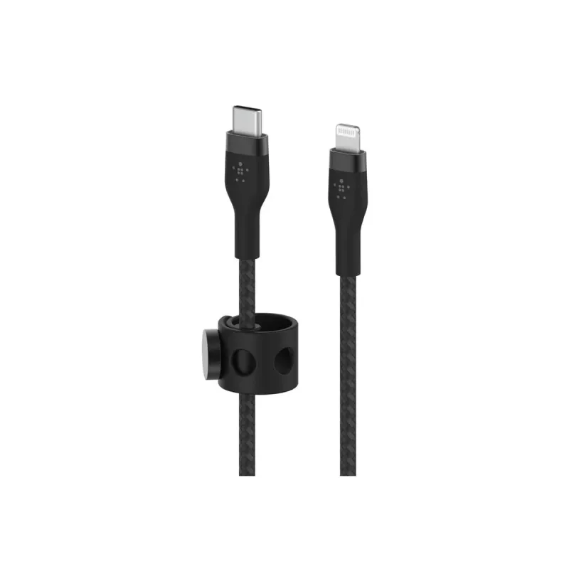 Belkin BOOST CHARGE - Cabo Lightning - USB-C macho de 24 pinos para Lightning macho - 3 m - preto - para Apple iPad/iPhone/iPod (Lightning)
