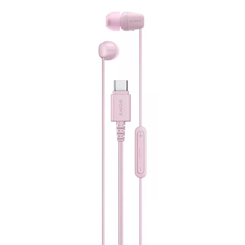 Headset Sony IER-EX15C Com fios In-Ear Chamadas/Música USB Type-C Rosa