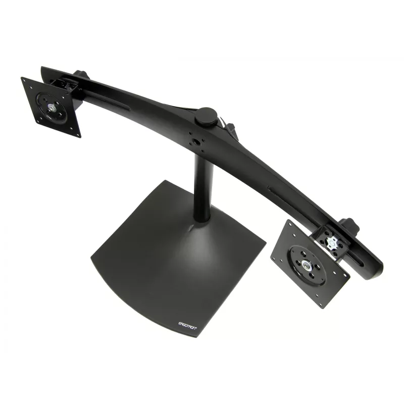 Ergotron DS100 – base – horizontal – para 2 ecrãs LCD – alumínio, aço – preto – tamanho do ecrã: até 61 cm (até 24 polegadas)
