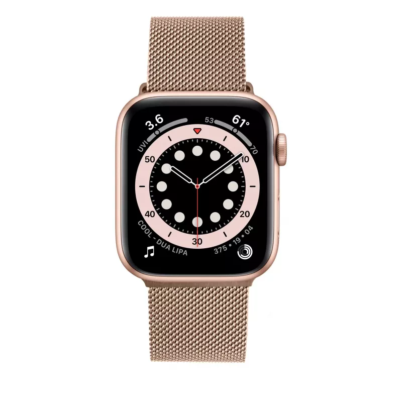 Pulseira de malha FIXED FIXMEST-436-RG para Apple Watch 38/40/41mm Ouro rosa