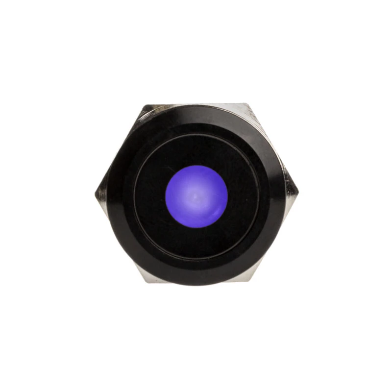 Interruptor/botão antivandalismo DimasTech 19mm Blackline Dot RGB PD218