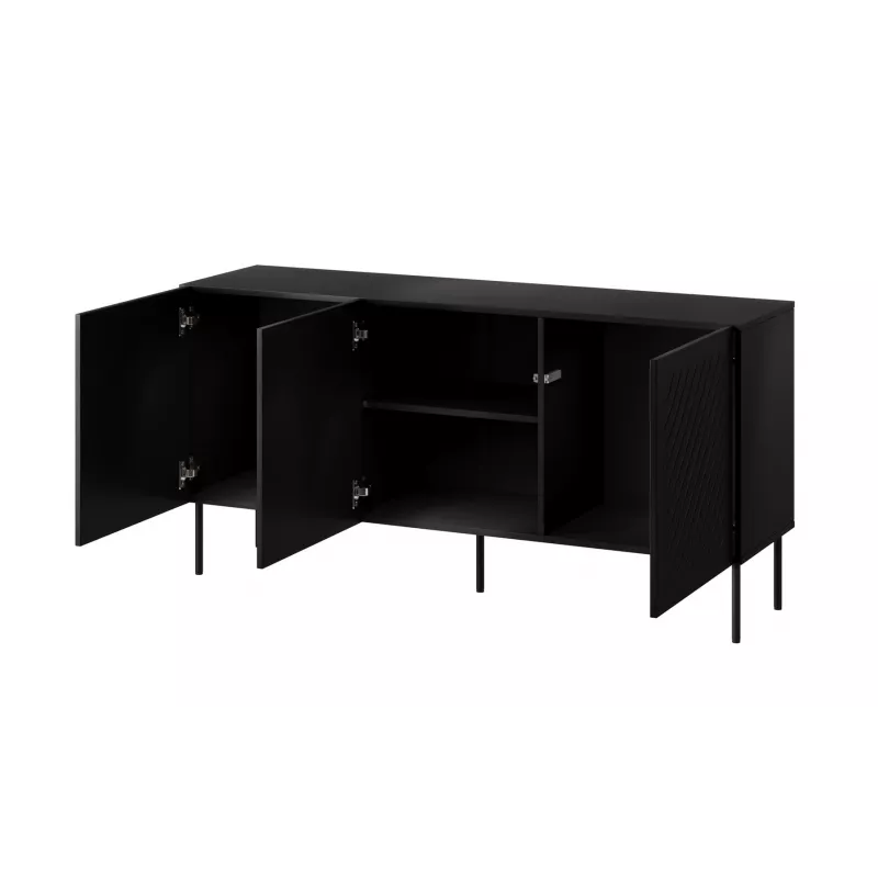 Cómoda SIENA 150,5x40x75 preto mate