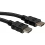 ROLINE - Cabo de vídeo/áudio/rede - HDMI - 30 AWG - HDMI, 19 pinos (macho) - HDMI, 19 pinos (macho) - 1 m - Blindado - Preto (11.04.5731)