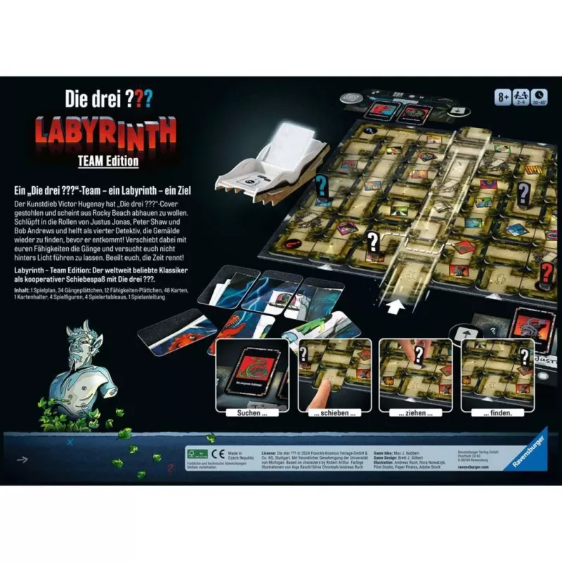Die drei Labyrinth - Edição de equipa, jogo de tabuleiro