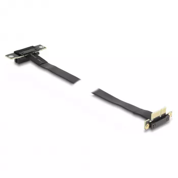 Placa riser DeLOCK PCI Express x1 macho 90° angular para slot x1 90° angular com cabo 60 cm