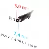 Fonte de alimentação para portátil Akyga AK-ND-57 19,5 V / 6,7 A, 130 W, ficha 7,4 x 5,0 mm com pino, para Dell