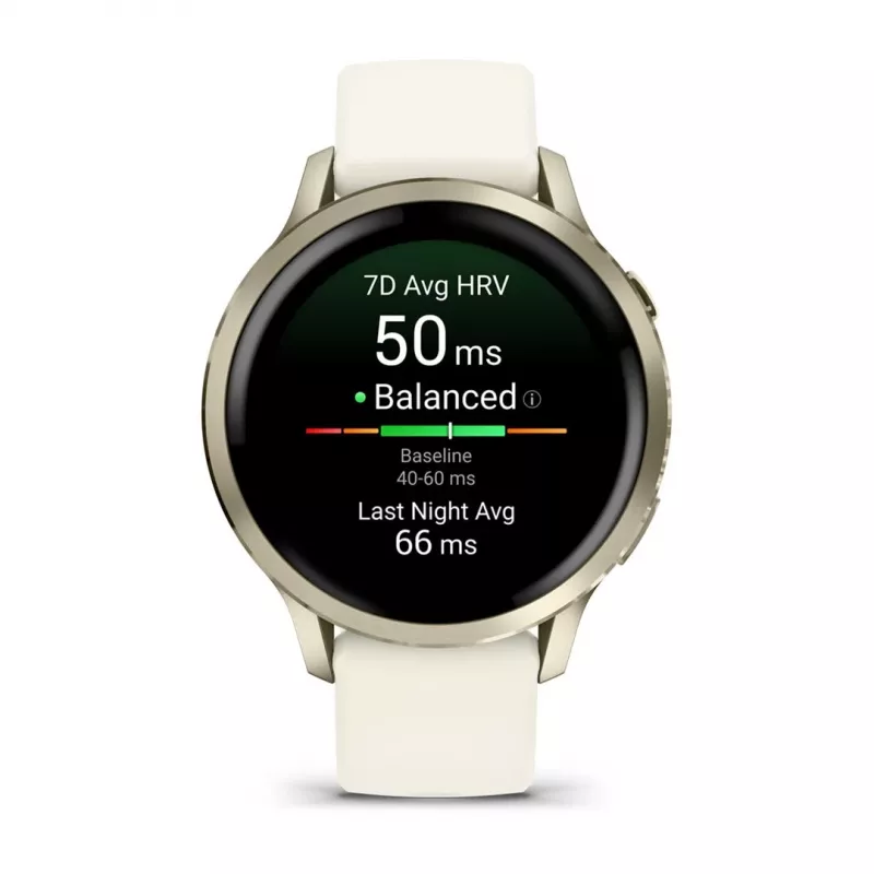 Smartwatch GARMIN Venu 4, caixa dourada de 41 mm, AMOLED de 1,2 polegadas 390×390, GPS, Wi‑Fi, 5 ATM, bateria de 10 dias
