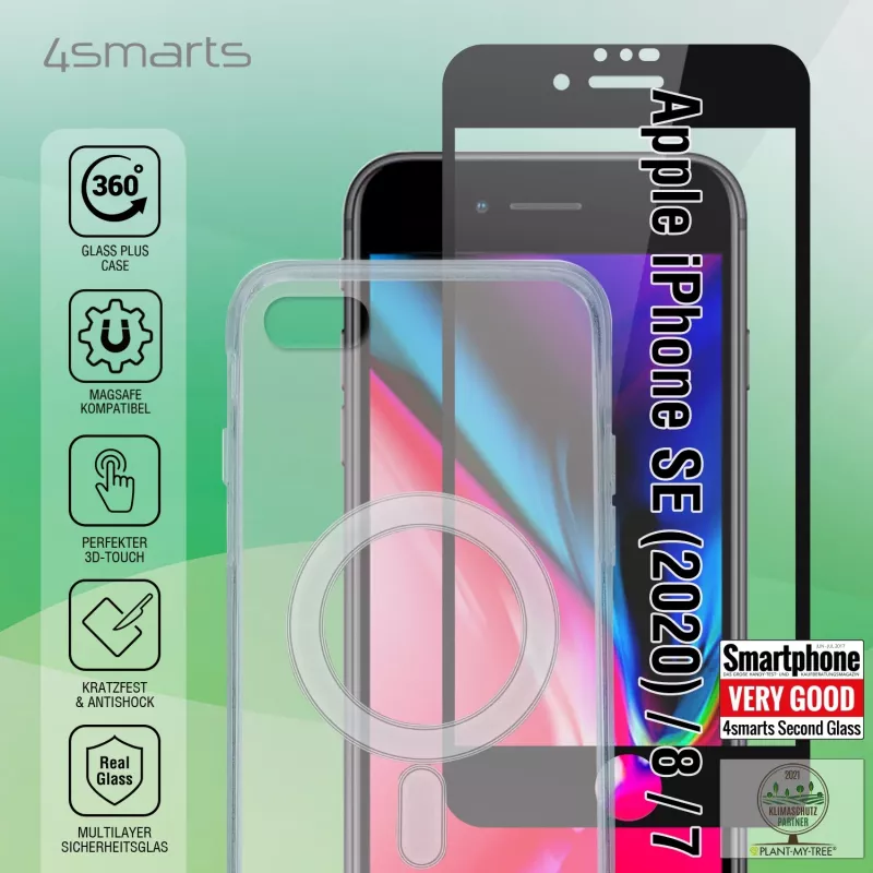 Capa para telemóvel 4smarts 360° Starter Set 11,9 cm transparente