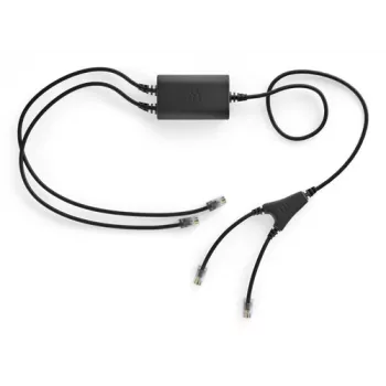 Adaptador EHS Sennheiser CEHS-CI 01 — preto, compatível com headsets Sennheiser (modelo CEHS-CI 01)