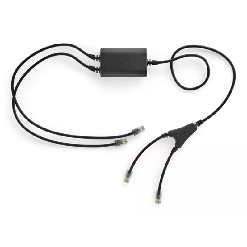 Adaptador EHS Sennheiser CEHS-CI 01 — preto, compatível com headsets Sennheiser (modelo CEHS-CI 01)