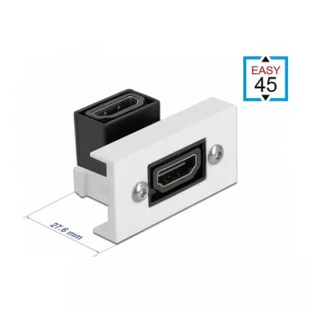 Módulo HDMI DeLOCK Easy 45 81304 angular 90° 22,5 x 45 mm
