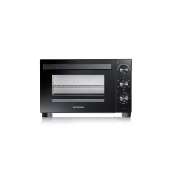 Mini-forno SEVERIN TO 2075 — capacidade de 30 l, 1600 W, independente, preto, função de grelhar