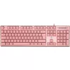 Deltaco GAM-021-RGB-P-DE - tamanho completo (100%) - USB - interruptores de membrana - QWERTZ - rosa