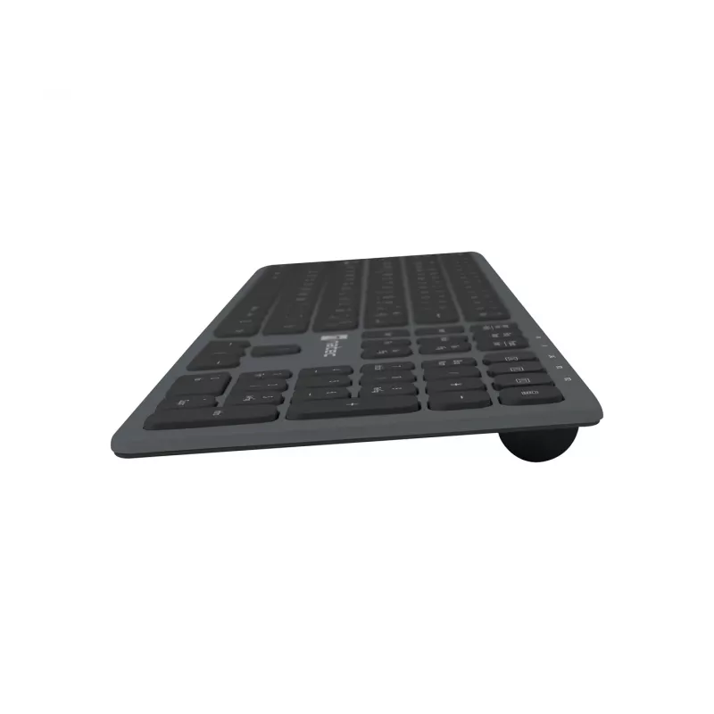 Teclado Universal NATEC NKL-1830 RF Wireless Bluetooth QWERTY Espanhol Preto Cinzento