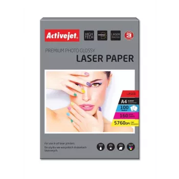 Papel fotográfico ActiveJet AP4-160G100L A4 160 g/m² brilhante 100 folhas