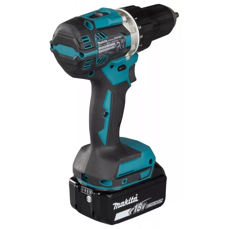 Berbequim Makita DDF484RFJ 2000 RPM 1,8 kg preto, azul
