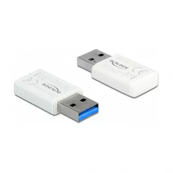 Placa de rede WLAN DeLOCK 12770 USB 5000 Mbit/s sem fios branco