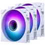 Ventoinha de caixa PHANTEKS M25 Gen2 140mm PWM D-RGB, pack de 3, branco