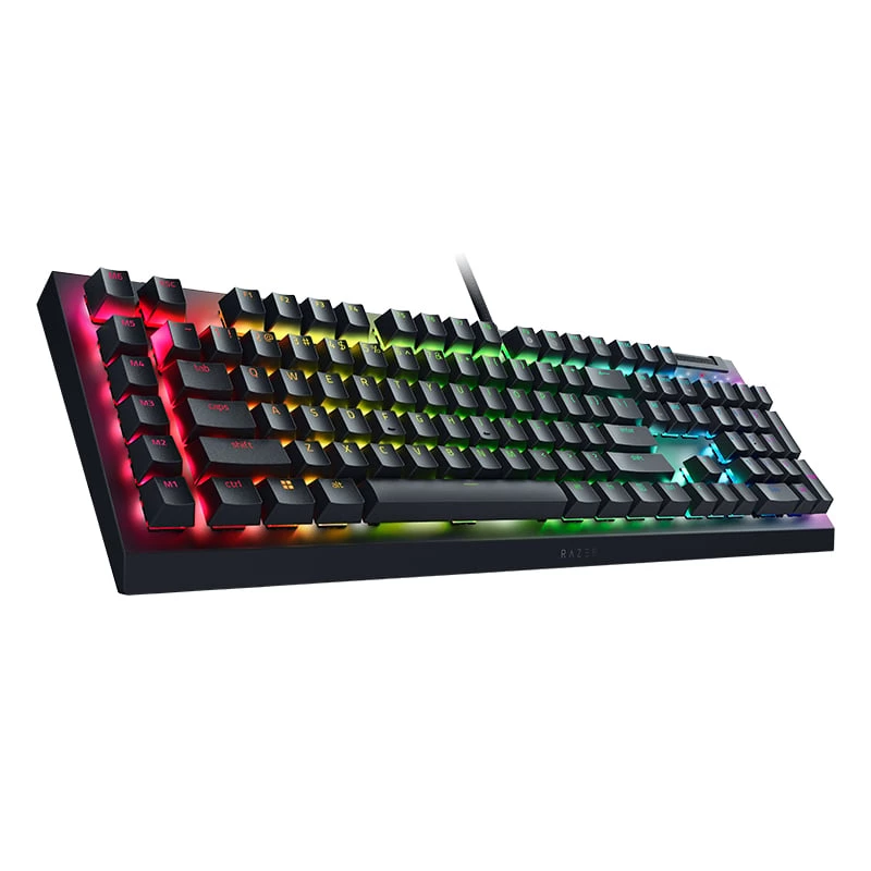 Razer BlackWidow V4 X Teclado mecânico para gaming, interruptores amarelos, layout US, com fio, preto