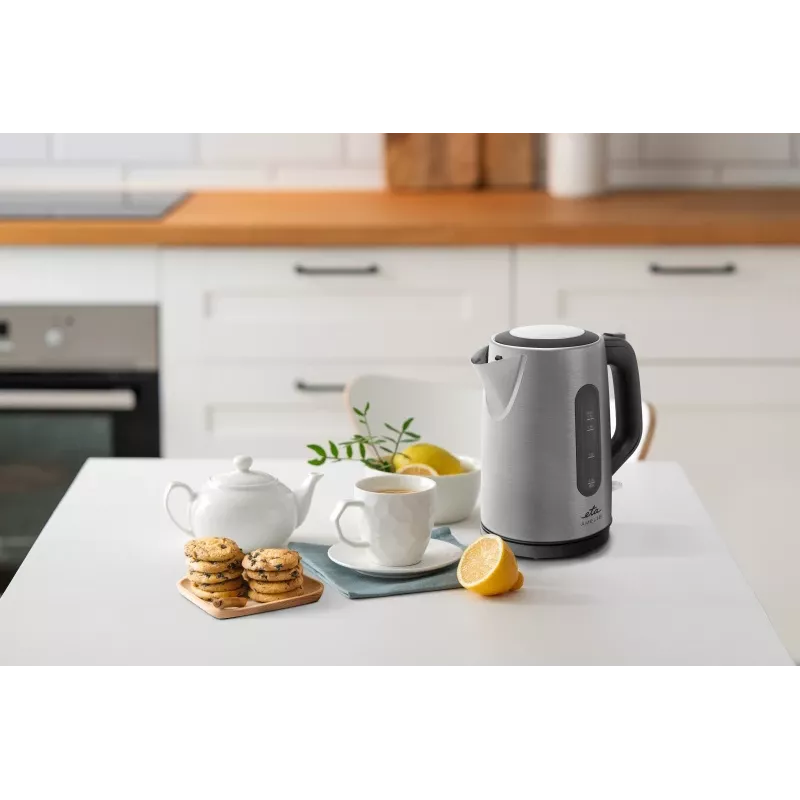 Chaleira elétrica ETA Amelie 1,7 L 2200 W — Aço inoxidável, preto